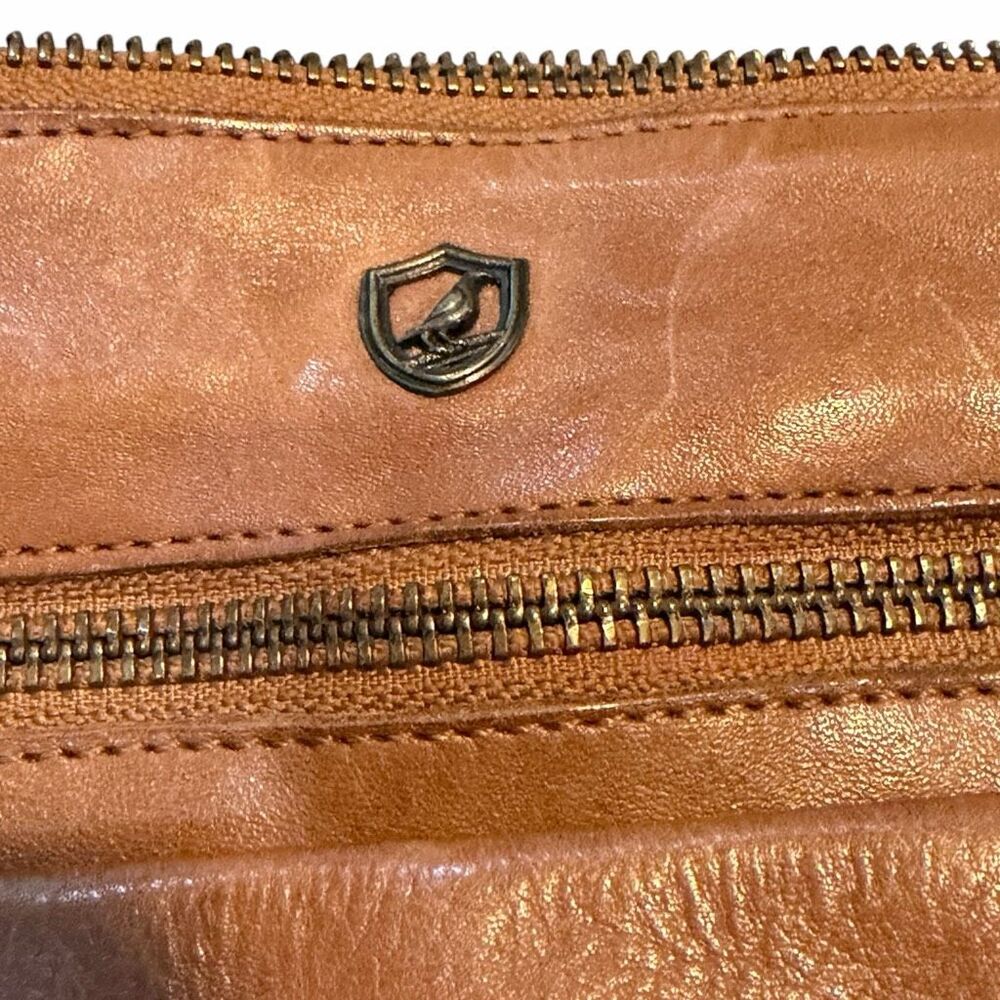 COCHOA Women’s Brown Leather Crossbody Bag Multi Pocket Adjustable Strap - Picture 5 of 8
